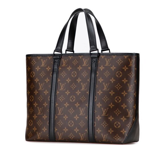 LOUIS VUITTON Black Monogram Leather Tote Bag - Picture 2 of 10